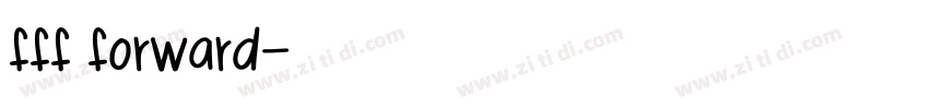 fff forward字体转换
